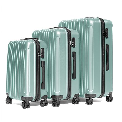 ■グリーンクロス TABI LIGHT WEIGHT CONVEX CONCAVE スーツケース SMLスリーサイズセット EMERALD〔品番:6300054111〕【6586698:0】[送料別途見積り][法人・事業所限定][外直送][店頭受取不可]