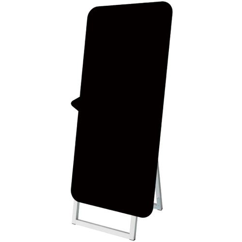 ■TOKISEI ポップルスタンド看板シルエット 45&times;90片面ブラック ふきだし形(左)〔品番:PPSKSL45X90KFKL〕【6615698:0】[送料別途見積り][法人・事業所限定][外直送][店頭受取不可]｜ホームセンターバロー　店