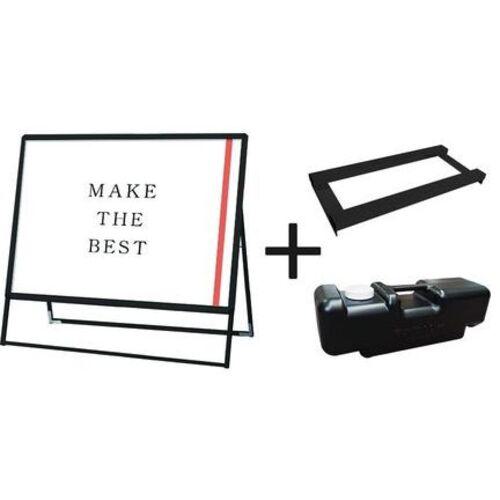 ■TOKISEI ポスターグリップスタンド看板 屋外用 B0横片面ブラック ウエイトアーム・水タンクセット〔品番:PGSKB0YKBG3SET〕【6615735:0】[送料別途見積り][法人・事業所限定][外直送][店頭受取不可] 44,044円