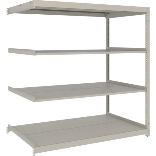 ■TRUSCO スチールラック 薄板ラック(棚板分割タイプ、耐荷重100Kg)1500&times;875&times;H1500 4段連結 ネオグレー〔品番:UL5594B〕【6625057:0】[店頭受取不可]｜ホームセンターバロー　店