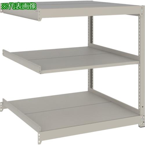 ■TRUSCO スチールラック 薄板ラック(棚板分割タイプ、耐荷重100Kg)900&times;595&times;H900 3段連結 ネオグレー〔品番:UL3363B〕【6626551:0】[店頭受取不可]｜ホームセンターバロー　店