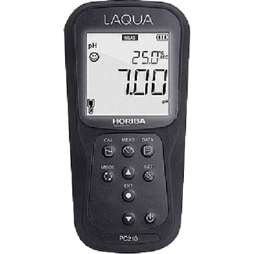 ■堀場 ポータブルpH・電気伝導率計 D-210PC〔品番:D210PC〕【6633706:0】[送料別途見積り][掲外取寄][店頭受取不可]