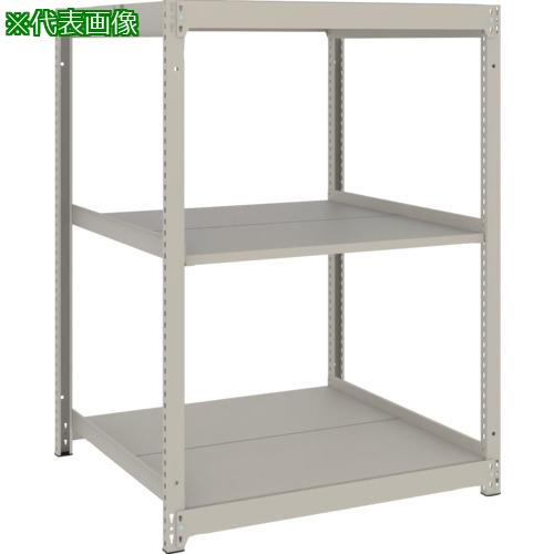 ■TRUSCO スチールラック 薄板ラック(棚板分割タイプ、耐荷重100Kg)1200&times;875&times;H1500 3段単体 ネオグレー〔品番:UL5493〕【6634551:0】[店頭受取不可]｜ホームセンターバロー　店