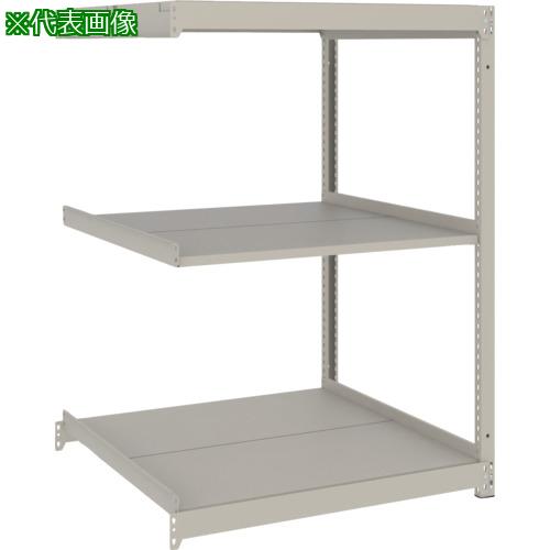 ■TRUSCO スチールラック 薄板ラック(棚板分割タイプ、耐荷重100Kg)900×595×H1500 3段連結 ネオグレー〔品番:UL5363B〕【6639211:0】[店頭受取不可]