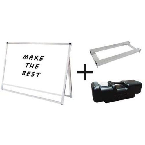 ■TOKISEI バリウススタンド看板 ホワイトボード B1横ロウ片面 ウエイトアーム・水タンクセット〔品番:VASKWBB1YLK3SET〕【6643340:0】[送料別途見積り][法人・事業所限定][外直送][店頭受取不可]