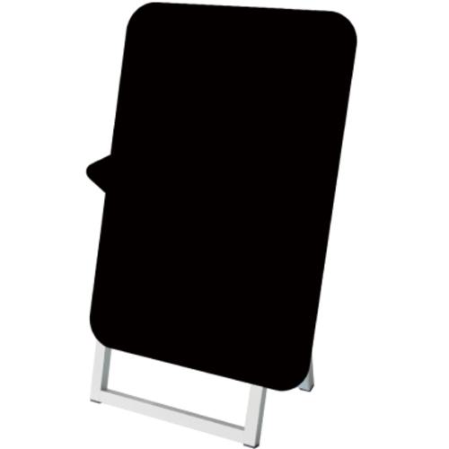 ■TOKISEI ポップルスタンド看板シルエット 45×60片面ブラック ふきだし形(左)〔品番:PPSKSL45X60KFKL〕【6643374:0】[送料別途見積り][法人・事業所限定][外直送][店頭受取不可]