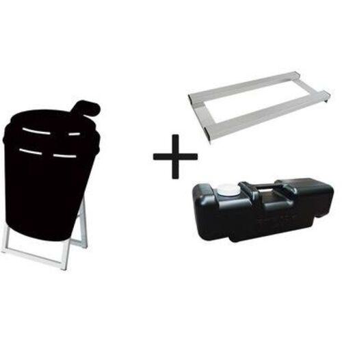 ■TOKISEI ポップルスタンド看板シルエット 45×60片面ブラック ドリンク形 ウエイトアーム・水タンクセット〔品番:PPSKSL45X60KDRK3SET〕【6643515:0】[送料別途見積り][法人・事業所限定][外直送][店頭受取不可]