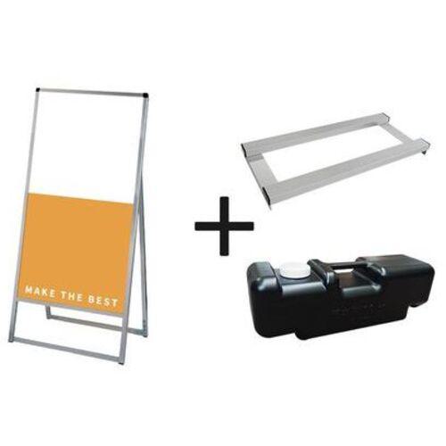 ■TOKISEI バリウススタンド看板 アルミ複合板 600×1200片面 ウエイトアーム・水タンクセット〔品番:VASKAP600X1200K3SET〕【6643795:0】[送料別途見積り][法人・事業所限定][外直送][店頭受取不可]