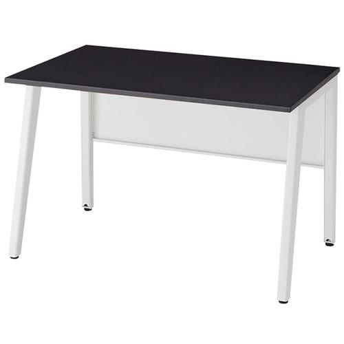 ■NAIKI ワークデスク(平デスク) フアナ HN型/天板:ブラック 本体:サテンホワイト/W1200×D685×H720〔品番:HN127FDNSWBT〕【6653742:0】[送料別途見積り][法人・事業所限定][外直送][店頭受取不可]