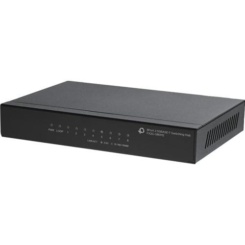 ■PLAnex 8ポート 2.5GBASE-T スイッチングハブ〔品番:FX2G08EM2〕【6661095:0】[送料別途見積り][店頭受取不可]｜ホームセンターバロー　店