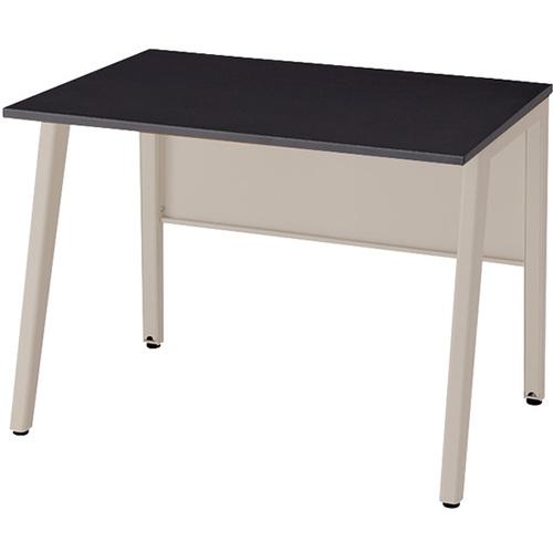■NAIKI ワークデスク(平デスク) フアナ HN型/天板:ブラック 本体:サテンアッシュトープ/W1100×D685×H720〔品番:HN117FDNSTBT〕【6661635:0】[送料別途見積り][法人・事業所限定][外直送][店頭受取不可]