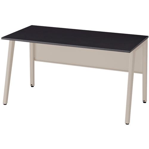 ■NAIKI ワークデスク(平デスク) フアナ HN型/天板:ブラック 本体:サテンアッシュトープ/W1400&times;D685&times;H720〔品番:HN147FDNSTBT〕【6666341:0】[送料別途見積り][法人・事業所限定][外直送][店頭受取不可]｜ホームセンターバロー　店