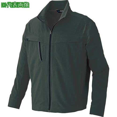 ■アイトス 長袖ブルゾン(男女兼用)AZ4130高通気軽量スーパーストレッチ ダークグリーン SS〔品番:AZ4130015SS〕【6670635:0】[送料別途見積り][掲外取寄][店頭受取不可]