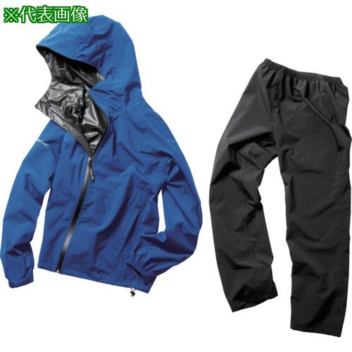 ■Makku フレックスフィットレインスーツ ブルー L〔品番:AS513022〕【6671988:0】[店頭受取不可]