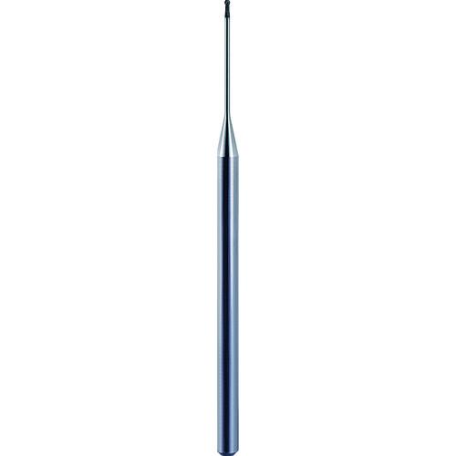■三菱 2枚刃ダイヤモンドコーティンググラファイト加工用 超硬ロングネックボールエンドミル0.5mm〔品番:DF2XLBR0025N080〕【6697208:0】[店頭受取不可]