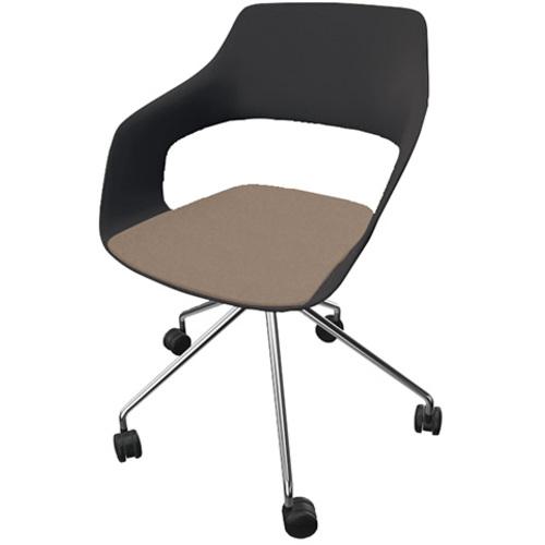 ■NAIKI ミーティングチェアー(肘付) オッコ 222 range Occo〔品番:22241BK65218〕【6718266:0】[送料別途見積り][掲外取寄][店頭受取不可]
