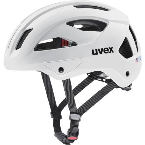 ■UVEX 自転車ヘルメット uvex stride ホワイトマット 53-56〔品番:4107140213UVEX〕【6759278:0】[店頭受取不可]