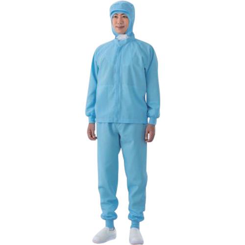 ■ADCLEAN クリーンウエア 上着 超高通気素材 エアベル ブルー〔品番:CK24523L〕【6793541:0】[送料別途見積り][法人・事業所限定][外直送][店頭受取不可]