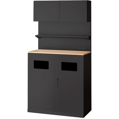 ■NAIKI カフェキャビネット〔品番:CF0918BTKTPBS〕【6800030:0】[送料別途見積り][法人・事業所限定][外直送][店頭受取不可]