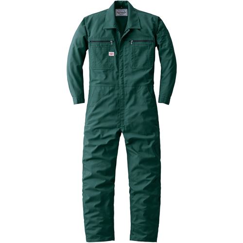 ■AUTO-BI 通年モデル つなぎ服24030-010グリーン 4Lサイズ〔品番:240300104L〕【6802765:0】[送料別途見積り][掲外取寄][店頭受取不可]