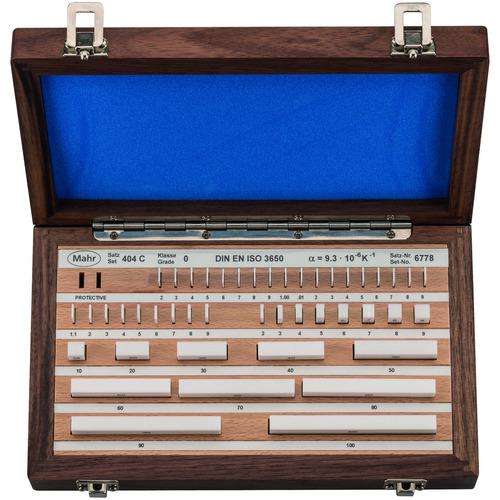 ■マール 404C/0 グレード0 セラミック製ゲージブロック 46個セット〔品番:404C046PCS〕【6810915:0】[送料別途見積り][掲外取寄][店頭受取不可]