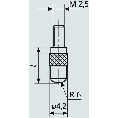 ■マール 902H 25mm 測定子 球状 超鋼〔品番:902H25MM〕【6814030:0】[送料別途見積り][法人・事業所限定][外直送][店頭受取不可]