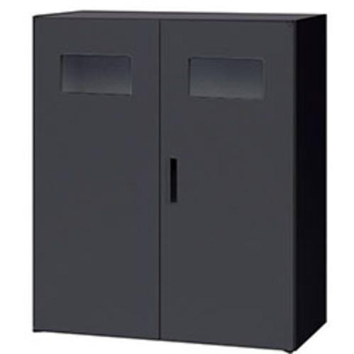 ■NAIKI トラッシュボックス CWS型収納庫(ブラックタイプ)〔品番:CWS0911KTBB〕【6814881:0】[送料別途見積り][法人・事業所限定][外直送][店頭受取不可]
