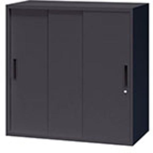 ■NAIKI スチール引違い書庫(3枚扉) CW型収納庫(ブラックタイプ)〔品番:CW0909H3BB〕【6815061:0】[送料別途見積り][法人・事業所限定][外直送][店頭受取不可]｜ホームセンターバロー　店