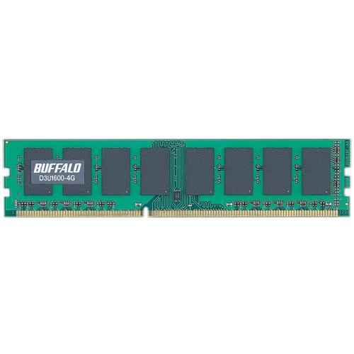 ■BUFFALO PC3-12800対応 240Pin DDR3 SDRAM DIMM 4GB〔品番:D3U16004G〕【6829971:0】[送料別途見積り][掲外取寄][店頭受取不可]