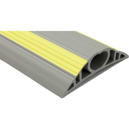 ■大研 ケーブルプロテクタ2 60x3M グレー(黄色ライン入り)〔品番:CP260X3MGY〕【6833209:0】[送料別途見積り][法人・事業所限定][外直送][店頭受取不可]