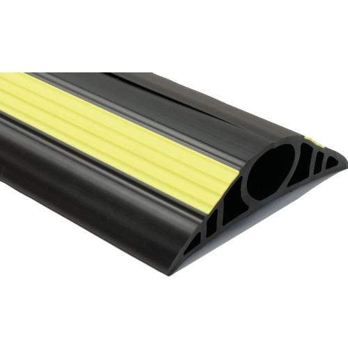■大研 ケーブルプロテクタ2 60x3M ブラック(黄色ライン入り)〔品番:CP260X3MBK〕【6833220:0】[送料別途見積り][法人・事業所限定][外直送][店頭受取不可]｜ホームセンターバロー　店