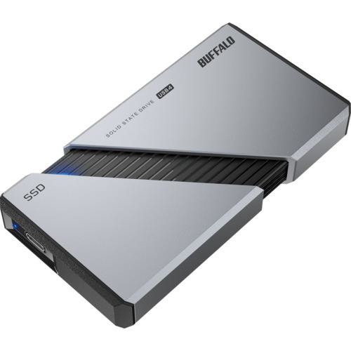 ■BUFFALO PC向け USB4(Gen3x2)対応 High-End ポータブルSSD〔品番:SSDPE1.0U4SA〕【6836349:0】[送料別途見積り][掲外取寄][店頭受取不可]