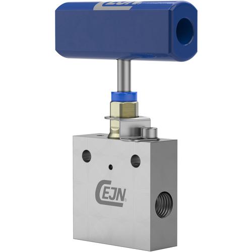 ■CEJN 低圧ニードルバルブ 3ポートバルブ、加圧ポート×2 NPT 1/2〔品番:199502417〕【6840961:0】[送料別途見積り][法人・事業所限定][掲外取寄][店頭受取不可]
