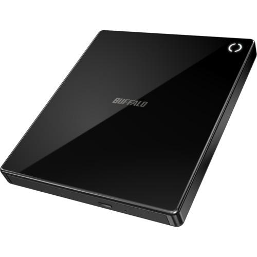 ■BUFFALO スマホ用CDレコーダー「ラクレコ」DVD再生&microSDスロット搭載モデル〔品番:RRPW2BK〕【6843968:0】[送料別途見積り][掲外取寄][店頭受取不可]