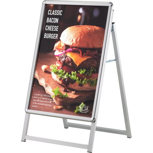 ■シンエイ PG-Aサイン片面 屋外用 シルバー A1サイズ〔品番:PGAA1AGGK〕【6851607:0】[送料別途見積り][法人・事業所限定][外直送][店頭受取不可]
