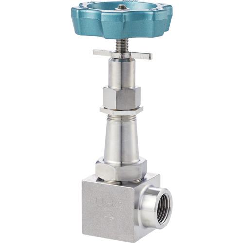 ■Fujikin SUS鋼製ニードルバルブ一般調整CV値6.9プロペラナット付3.92MPaUH-34L〔品番:UH34LER〕【6855054:0】[送料別途見積り][法人・事業所限定][外直送][店頭受取不可]
