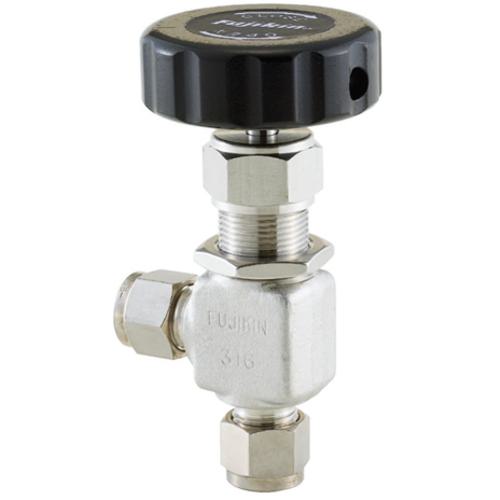 ■Fujikin SUS鋼製ニードルバルブ_16.2MPaPUH-016〔品番:PUH01612.7SHV〕【6855059:0】[送料別途見積り][法人・事業所限定][外直送][店頭受取不可]