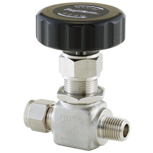 ■Fujikin SUS鋼製ニードルバルブ_16.2MPaPUH-916〔品番:PUH91612CSHV〕【6855068:0】[送料別途見積り][法人・事業所限定][外直送][店頭受取不可]｜ホームセンターバロー　店