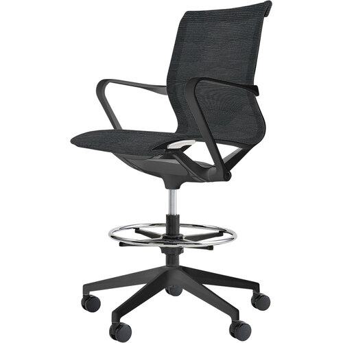 ■IRIS オフィスチェア TASQチェア ハイスツール メッシュ ブラック〔品番:TSQSMB〕【6862490:0】[送料別途見積り][掲外取寄][店頭受取不可]｜ホームセンターバロー　店