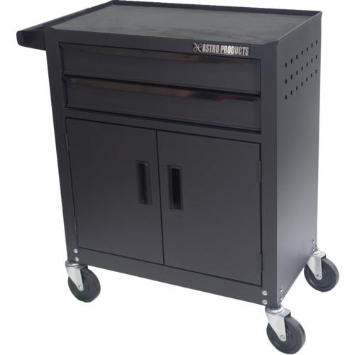 ■アストロプロダクツ ミニキャビネット2段ドア付き マットブラックRC195〔品番:2003000011951〕【6864979:0】[店頭受取不可]｜ホームセンターバロー　店