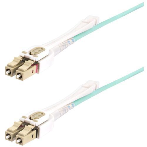 ■StarTech 光ファイバーケーブル/OM4マルチモード/8m/LC-LC/プッシュプルタブ/50/125/2芯/100G/パッチコード〔品番:450FBLCLC8PP〕【6880125:0】[法人・事業所限定][直送元][店頭受取不可]｜ホームセンターバロー　店