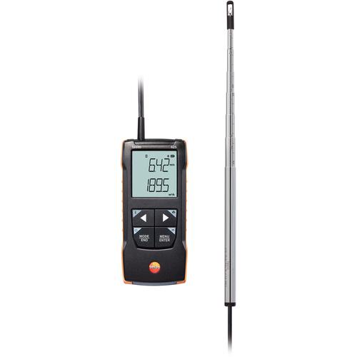 ■TESTO 熱線式風速計 testo 425 風速・温度校正書類付(無記名)〔品番:05630425X3011X1001Z〕【6886759:0】[送料別途見積り][法人・事業所限定][直送][店頭受取不可]