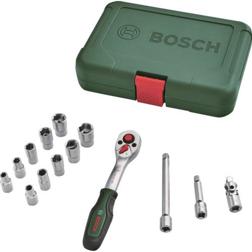 ■ボッシュ ラチェットセット 1/4インチ14ピース〔品番:1600A02BY0〕【6893535:0】[店頭受取不可]