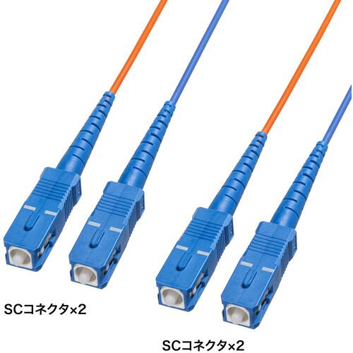 ■SANWA コード集合型光ファイバケーブル シングルモード、SC×2-SC×2、200m〔品番:HKBCSSCSC1200〕【6906297:0】[法人・事業所限定][直送元][店頭受取不可] 70,543円