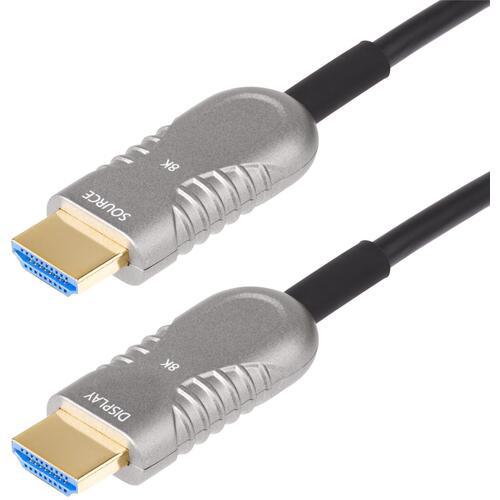 ■StarTech HDMI 2.1ケーブル/光ファイバー/9.1m/8K60Hz/難燃性材/オス-オス/ブラック/モニターケーブル〔品番:8KA30FHDMICABLE〕【6907881:0】[法人・事業所限定][直送元][店頭受取不可]｜ホームセンターバロー　店