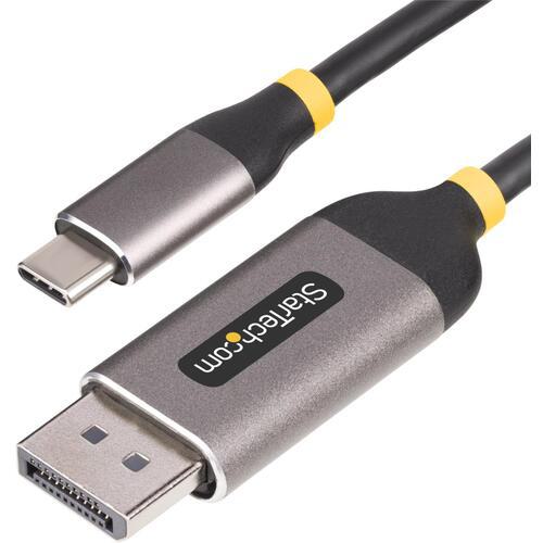 ■StarTech USB-C - DisplayPort 1.4変換ケーブル/3m/8K60Hz/DP Alt/ディスプレイアダプター〔品番:142USBCDP8K10F〕【6909424:0】[法人・事業所限定][外直送元][店頭受取不可]