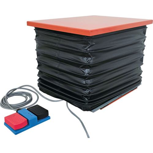■TRUSCO テーブルリフト50Kg(電動Bねじ100V)蛇腹付370×470〔品番:HDLLL0534RJ12〕【6912399:0】[送料別途見積り][法人・事業所限定][直送][店頭受取不可]