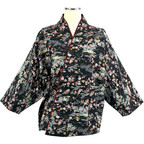 ■サンペックス 二部式きもの(上) 茶衣着 和服 ユニフォーム ブラック L〔品番:OD203L〕【6916920:0】[送料別途見積り][掲外取寄][店頭受取不可]｜ホームセンターバロー　店