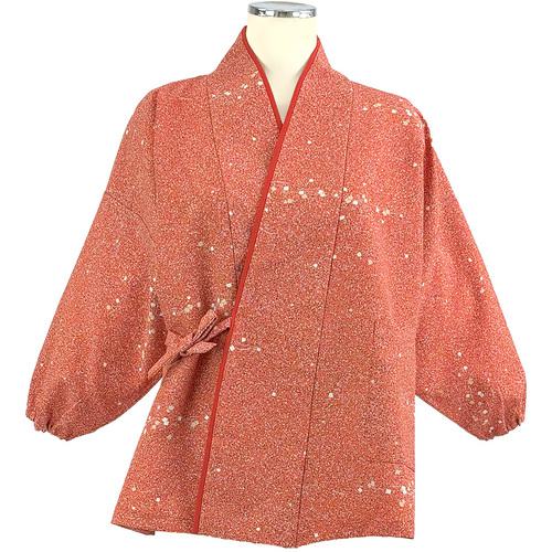 ■サンペックス 二部式きもの(上) 茶衣着 和服 ユニフォーム オレンジ L〔品番:K3732L〕【6916923:0】[送料別途見積り][掲外取寄][店頭受取不可]｜ホームセンターバロー　店