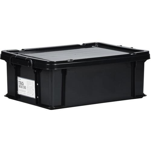 ■テラオカ 収納ケース タッグボックス 06B 黒〔品番:36109045〕【6918335:0】[送料別途見積り][法人・事業所限定][外直送][店頭受取不可]